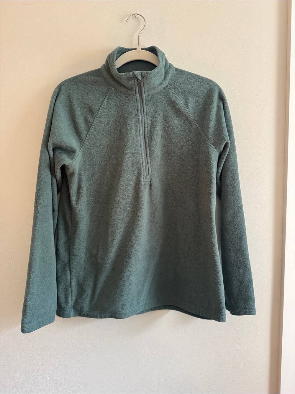 Eddie Bauer Half-Zip Fleece Pullover in Dusty Teal